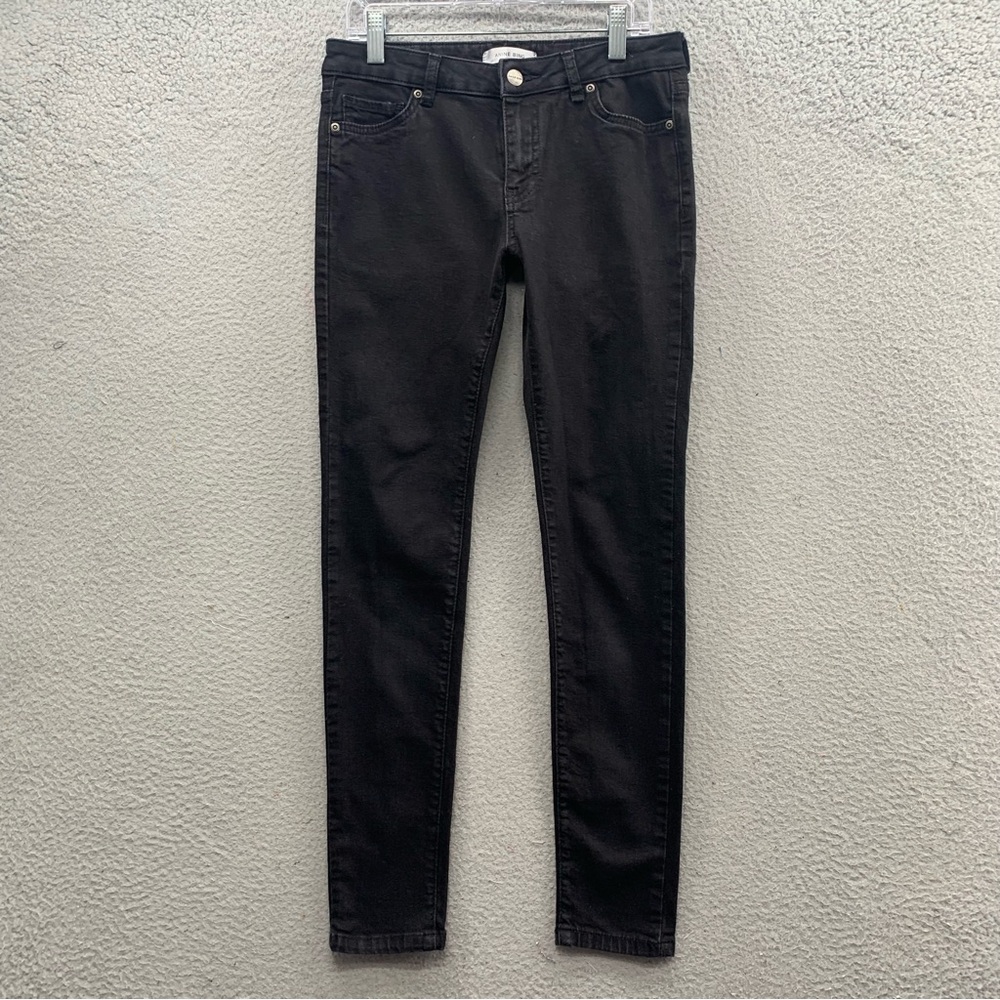 Anine Bing Skinny Jeans Women’s Size 27 Black Charcoal Wash Stretch Zip Fly